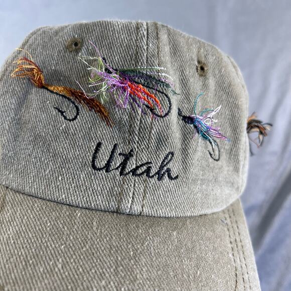 Head Shots Utah Fly Fishing Baseball Cap hat - Picture 6 of 6